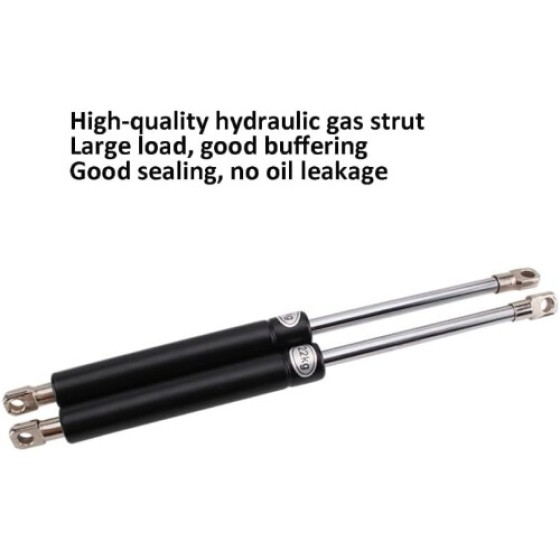 Betthebesatz Mekanisme Angkat Ranjang Pneumatik 2 Buah, Penyangga Pegas Gas untuk Kotak Penyimpanan, 1200mm Hitam